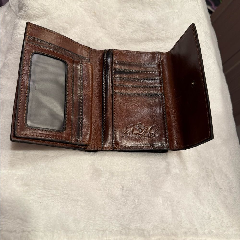 Patricia Nash European Map Leather Wallet - Picture 4 of 6